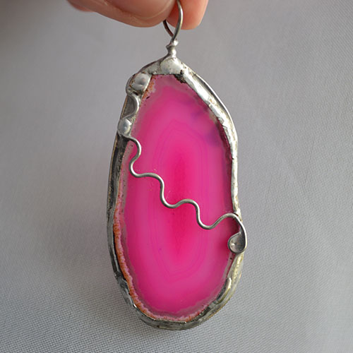Achátový plátok 3